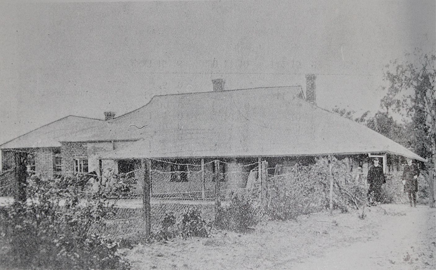 A black and white historical photo of the Swan Native and Half-Caste Mission