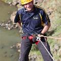 Advanced abseiling close-up intermediate