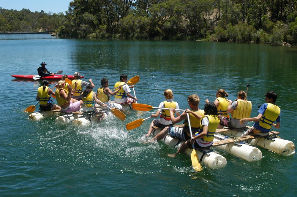 Raft making at Bickley