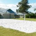 Beach volleyball court