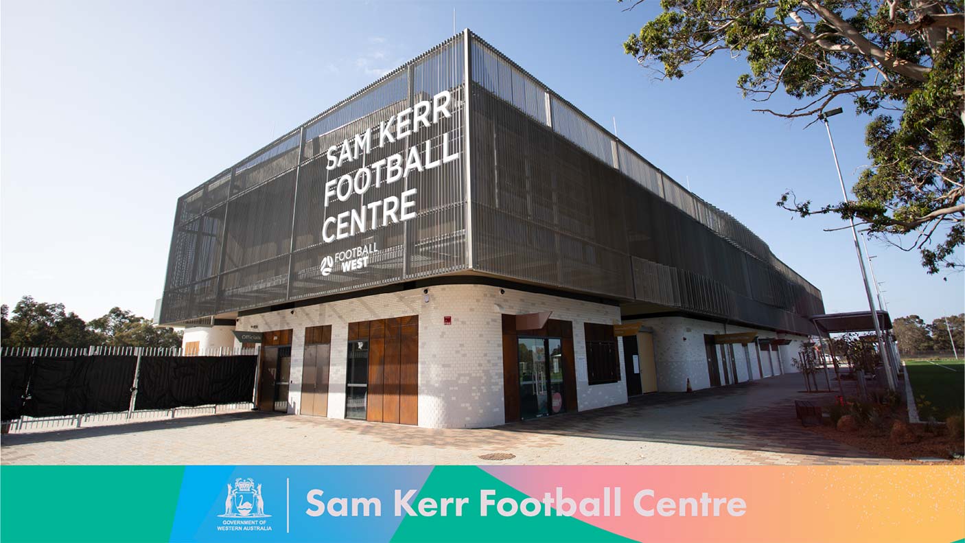 A photo of the Sam Kerr Football Centre building