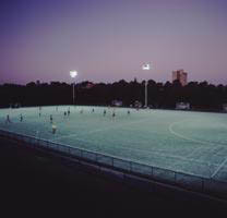 Typical hockey pitch surfaces sand-filled